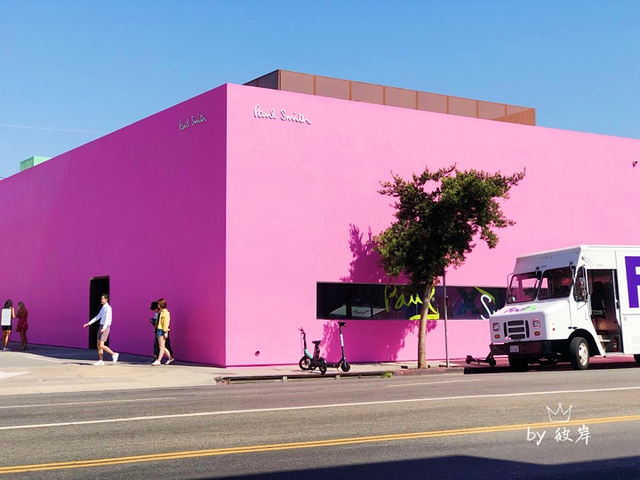 洛杉矶旅行必打卡的网红粉红墙