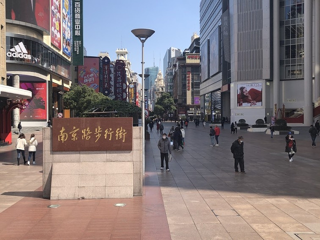 "南京路步行街是一条非常有名的步行街，十一期间来步行街的人非常多，如果你是一大早7点左右去的话，..._南京路步行街"的评论图片