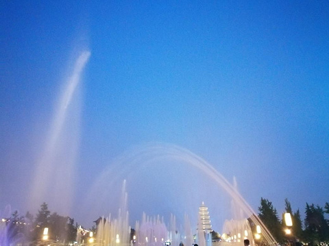 大雁塔北广场音乐喷泉旅游景点攻略图