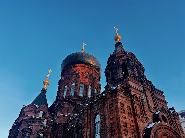 "2023开年第一📸这不是欧洲，这是哈尔滨🏰_圣索菲亚大教堂"的评论图片