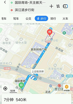 滨江道商业街旅游景点攻略图