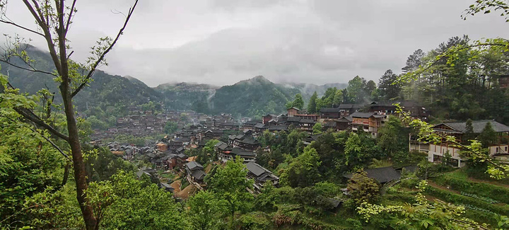 "花房客栈老板推荐的一条隐藏线路，从后山可以走到山顶，看到梯田和老寨全景，再从也东寨下到景区商业..._西江千户苗寨"的评论图片