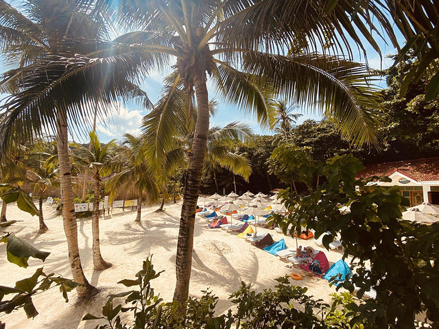 "...泳池和酒店的私人沙滩(酒店很好在酒店内都有车接送)下午等待送机飞往马尼拉 晚上入住马尼拉的酒店_丁威德海滩"的评论图片