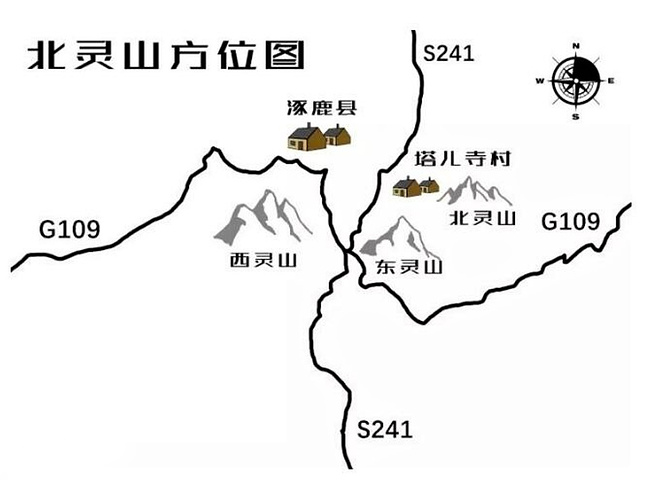 北京东灵山地图图片