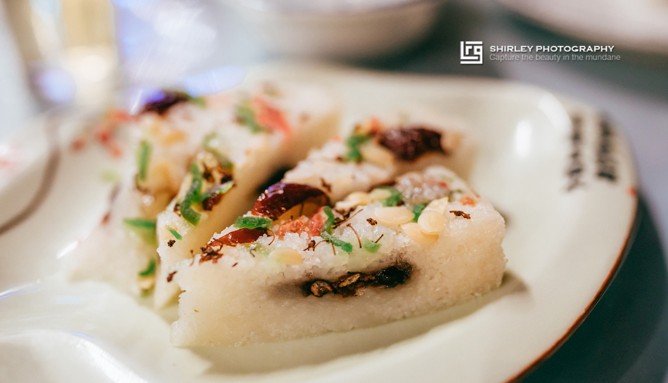 点心是东山特产的东山猪油糕,名字略"油腻"