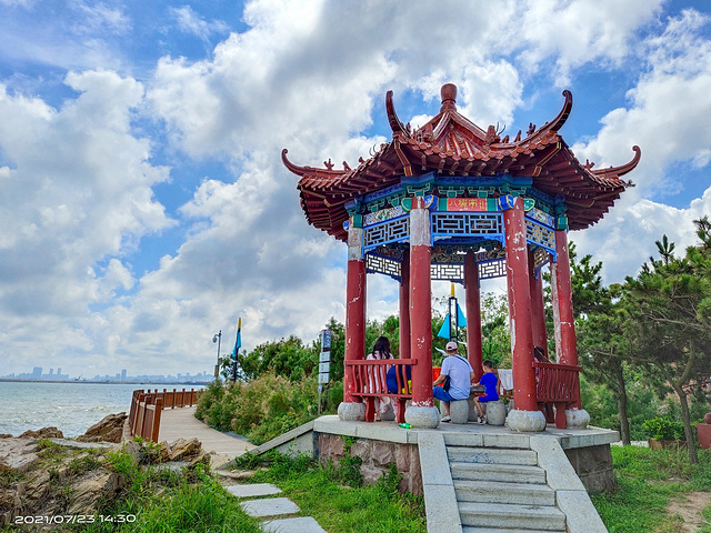 日照桃花島乘坐遊船_桃花島風情園