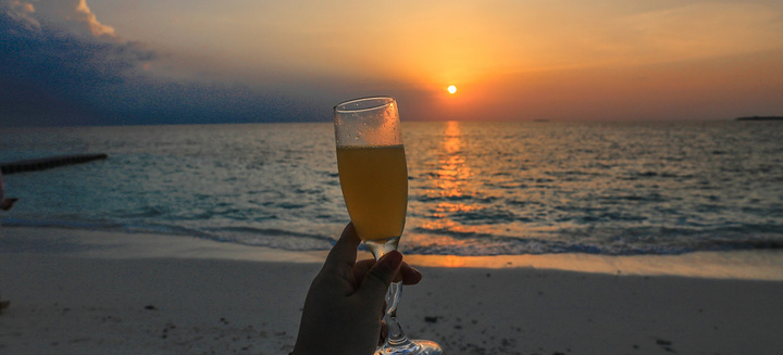 "Soneva Fushi每周都会在私人沙滩Finolhu举办一场鸡尾酒派对，我们去的那几天正好赶上了_索尼瓦芙西岛度假村(Soneva Fushi)"的评论图片