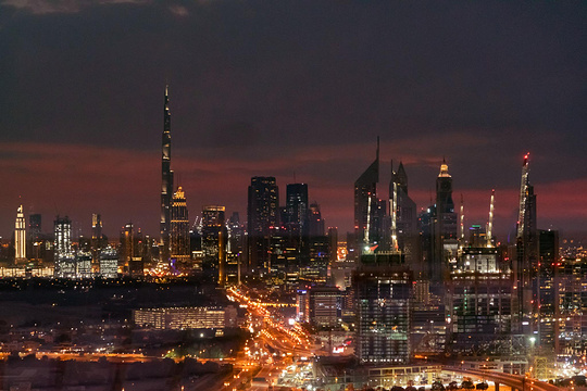 迪拜相框旅游景点图片