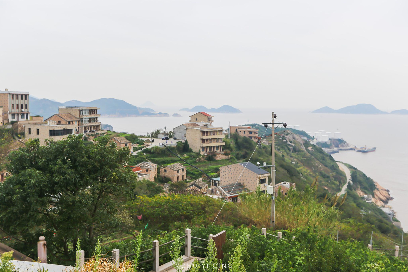 看远方的山海相连,曾经的小渔村石塘县在
