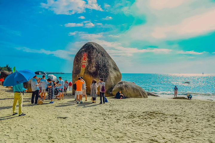 但是絲毫沒有削減在海邊遊玩的興趣_天涯海角