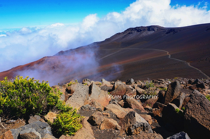 "“震撼”二字最能代表停车之后看到这风景的心情。哈雷阿卡拉火山公园Haleakala Crater_哈莱阿卡拉火山口"的评论图片