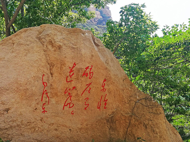 "【小提示】碣石山不高但非常险峻，夏日登山建议带2瓶水，山上多为岩石少高大树木，注意防晒_碣石山景区"的评论图片