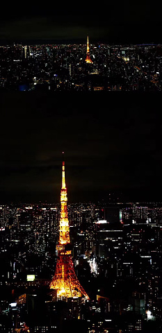 "作为夜东京最火爆的观景台，我们当然不会错过，门票学生价1200日元_六本木之丘及中城"的评论图片