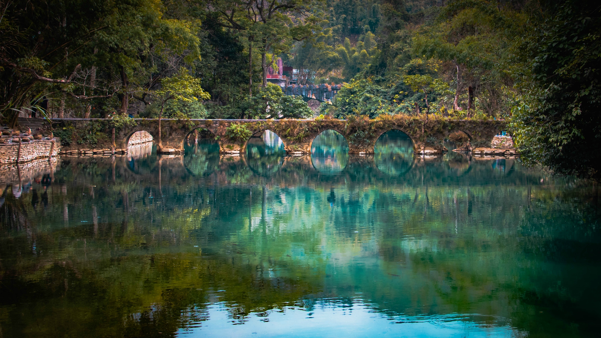 小七孔七孔桥图片图片