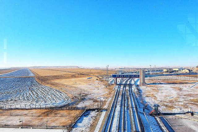 满洲里国门景区