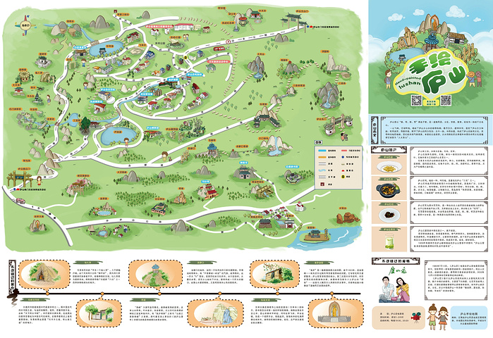 庐山景区的南北门游客(换乘)中心距离狭义的庐山景区(以牯岭镇为中心