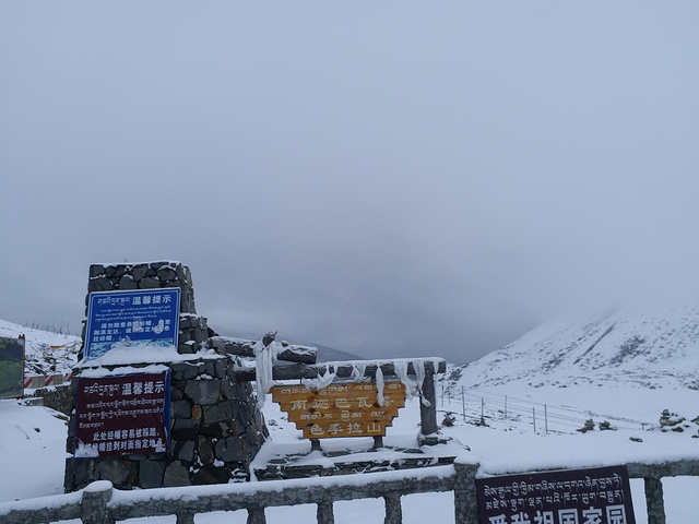 "色季拉山口海拔4720米，可观日出、云海、无际的林海和远眺南迦巴瓦峰，但是天气不好只能看到一片雪白_色季拉山"的评论图片