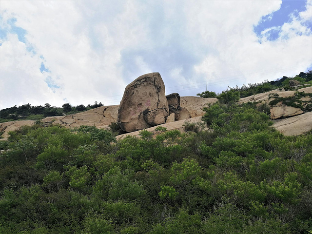 "【小提示】碣石山不高但非常险峻，夏日登山建议带2瓶水，山上多为岩石少高大树木，注意防晒_碣石山景区"的评论图片