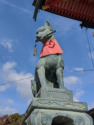 "...些鸟居也千篇一律，没有再深入的必要了，遂调头往回走，此刻那些写在鸟居背后的供奉人信息便显露出来_伏见稻荷大社"的评论图片