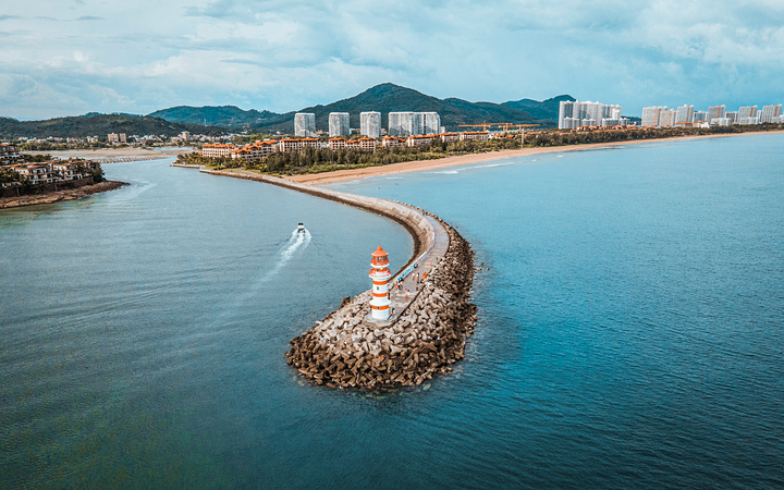 关键是天气也很给力~神州半岛网红 灯塔