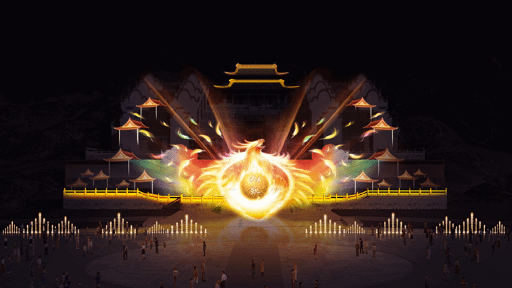 赴千年之约赏楚骚大秀屈原祠的夜晚一定会惊艳您的旅程凤凰传说艺术