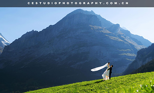 瑞士旅拍婚纱照，欧洲最美取景地全在阿尔卑斯山脉里，这里才是真正的人间仙境