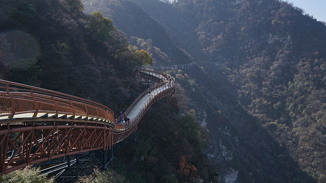 少华山玻璃栈道旅游景点图片