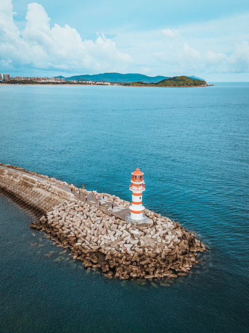 关键是天气也很给力~神州半岛网红 灯塔