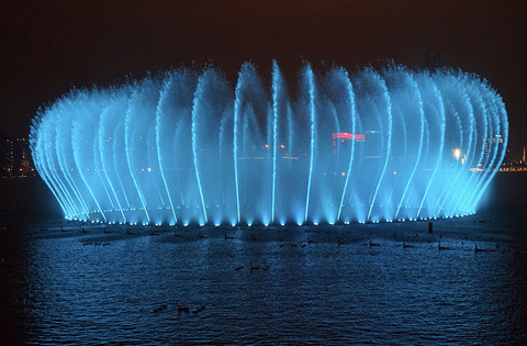 金鸡湖景区-音乐喷泉的图片