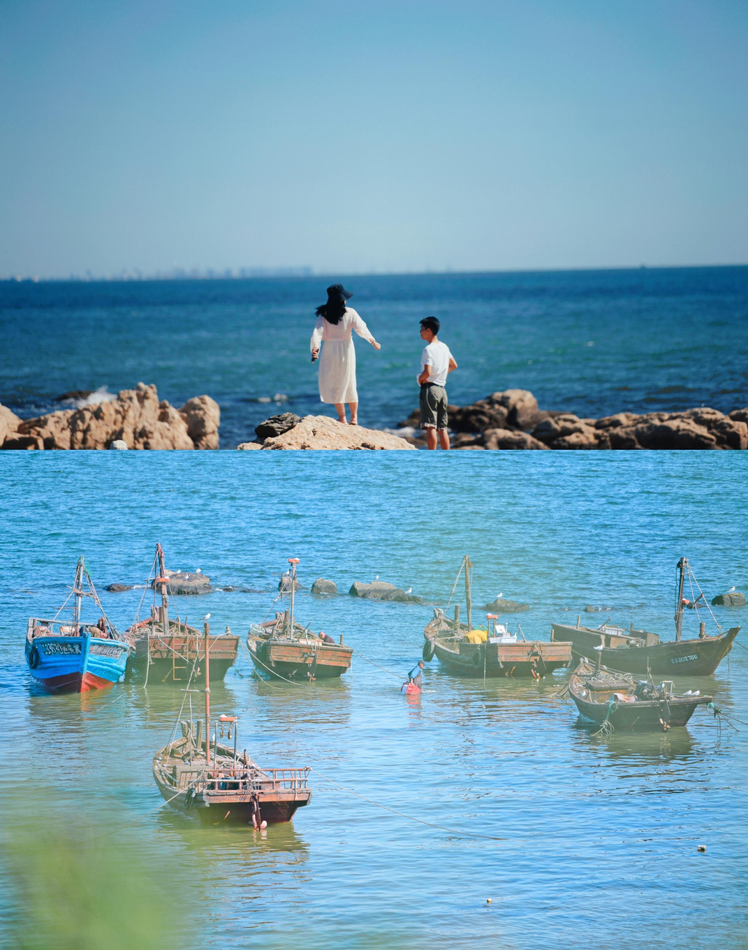 中国黄金海岸、华北“小三亚”——北戴河渔岛景区，泡着温泉看大海