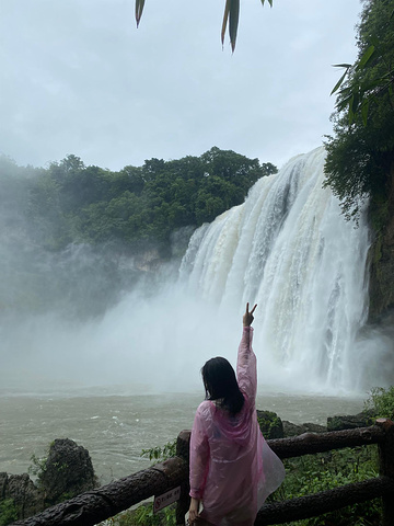 "阴雨天气的大瀑布景区真的宛如人间仙境，虽然全身都是水汽，但眼睛得到了满足_黄果树瀑布"的评论图片