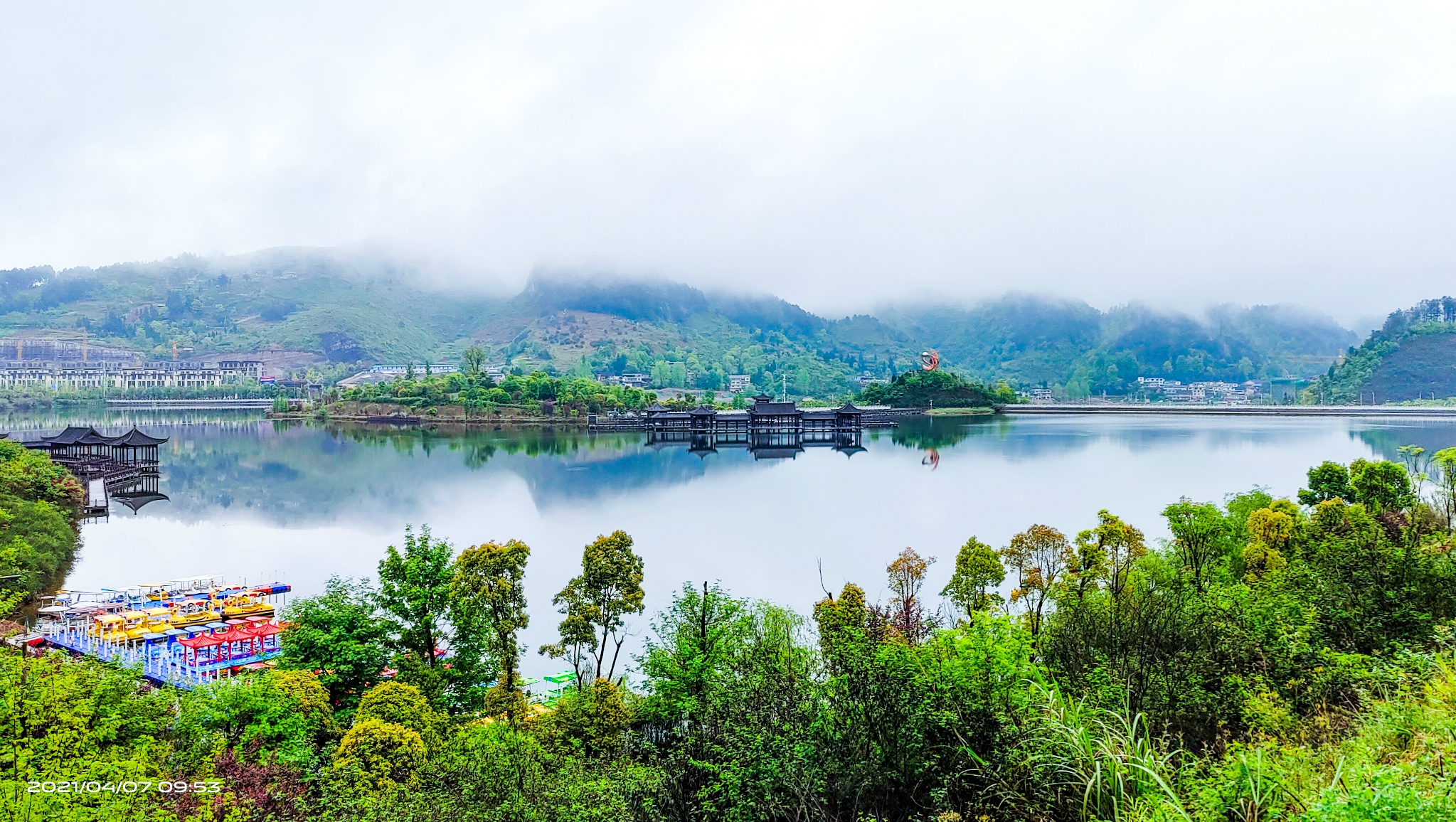 杉木湖景区图片图片