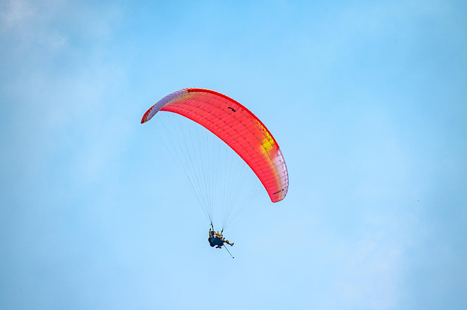 花山滑翔伞体验图片