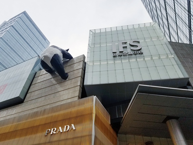 "在IFS外面就可以看到大大的熊猫屁股，进商场坐电梯直接上到7楼，出来就是打卡圣地了！失望了T-T_春熙路"的评论图片