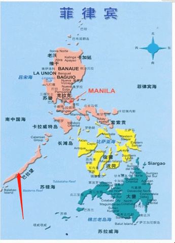 巴拉望岛,在菲律宾西南部,位于棉兰老岛与北婆罗洲之间,西部挨着