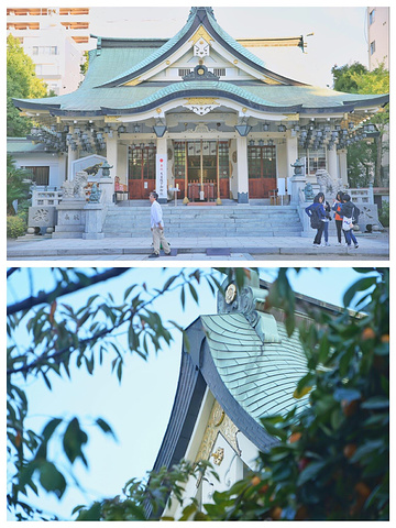 "大阪小众景点推荐-难波八坂神社💰人均消费：免费参观神社面积不大，最多半个小时也就转遍整个神社_难波神社"的评论图片