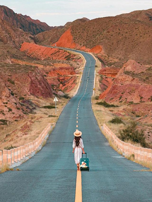 打卡66号公路腾格里沙漠