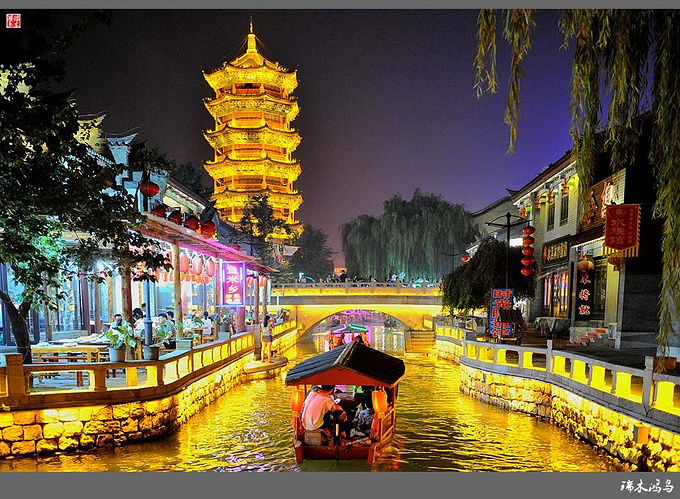 中国古镇73梦里水乡夜游滦州古城