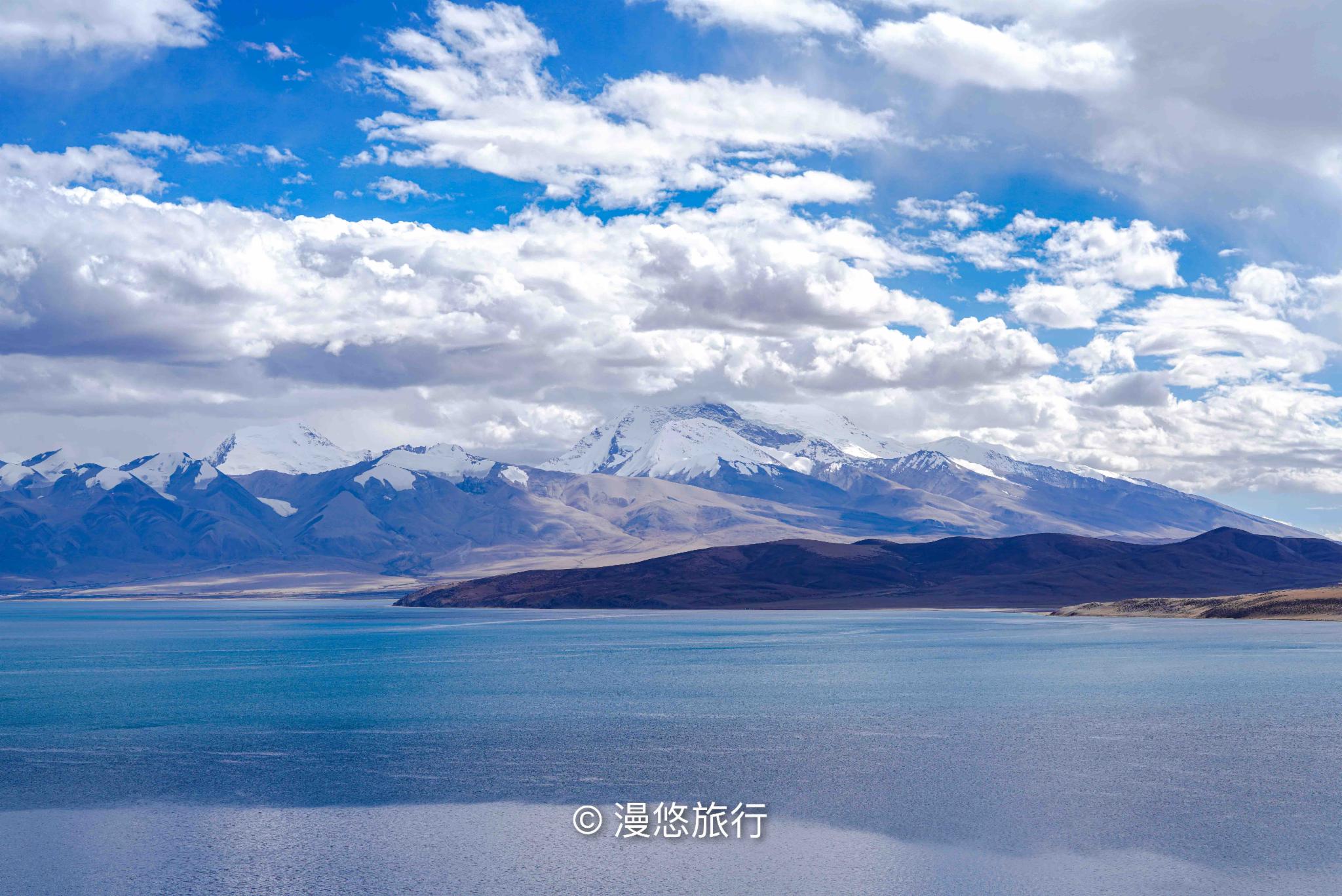 西藏的圣湖玛旁雍措和冈仁波齐山。照片摄影图片_ID:139909569-Veer图库