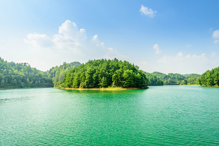 "杜鹃湖风景区是长顺的知名景点之一，最佳旅游季节是春季杜鹃花开的季节_杜鹃湖"的评论图片