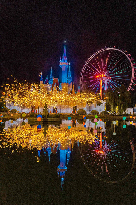 7年重逢,石景山游乐园的夜晚竟如此惊艳!