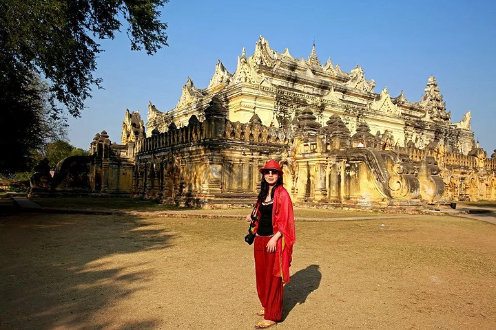 "...nzan Monastery ）保存得较为完整，黄色的墙面，精美的雕刻，颇有一番皇家大院的作派_马哈昂美寺"的评论图片