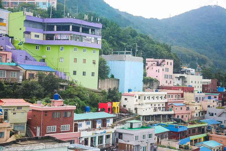 "更多的美景，还是需要你亲自过来感受。甘川文化村，现在已经成了很多文艺青年来 釜山 必打卡的景点之一_甘川文化村"的评论图片