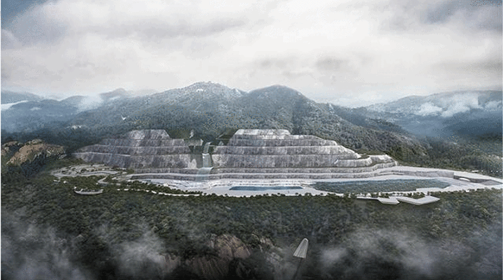 "这个景观非常壮观，原来是中国水泥厂的采石场矿山，我的爷爷是最早的一代采矿工人，后来进行生态修复..._江苏园博园"的评论图片