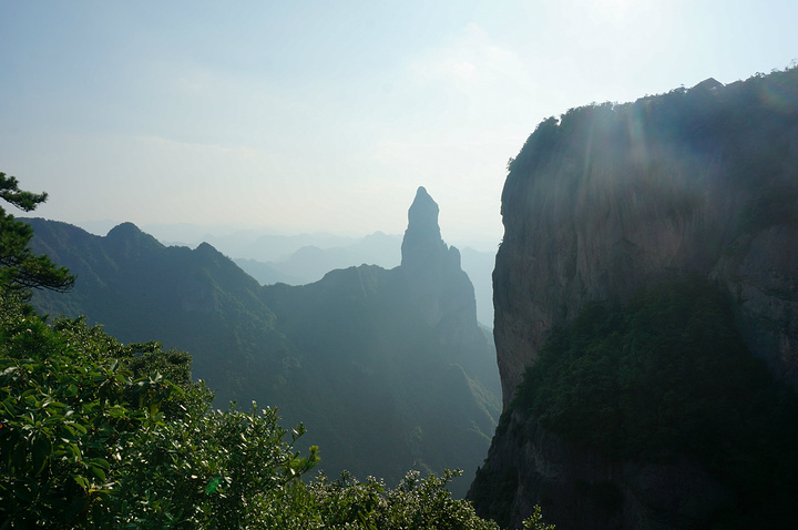 "景色确实非常不错。神仙居横跨的面积很大，周围众山巍兀独立，险峻无比_神仙居"的评论图片