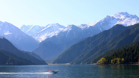天山天池旅游景点攻略图