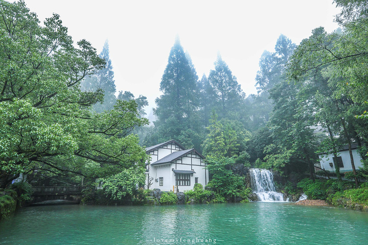 "烟雨朦胧下的双瑶池，仿佛仙境一般。中国溶洞之最的冰壶之瀑？如何躺着进洞_双龙风景旅游区"的评论图片