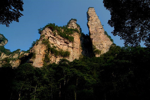 中国张家界世界地质公园旅游景点攻略图