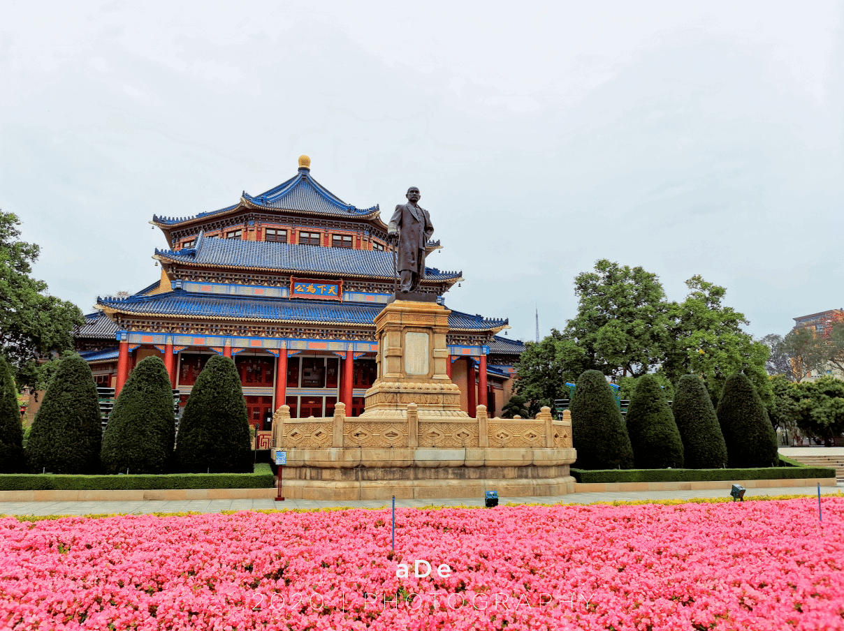 漫天红花满,中山纪念堂-珲春旅游攻略-游记-去哪儿攻略