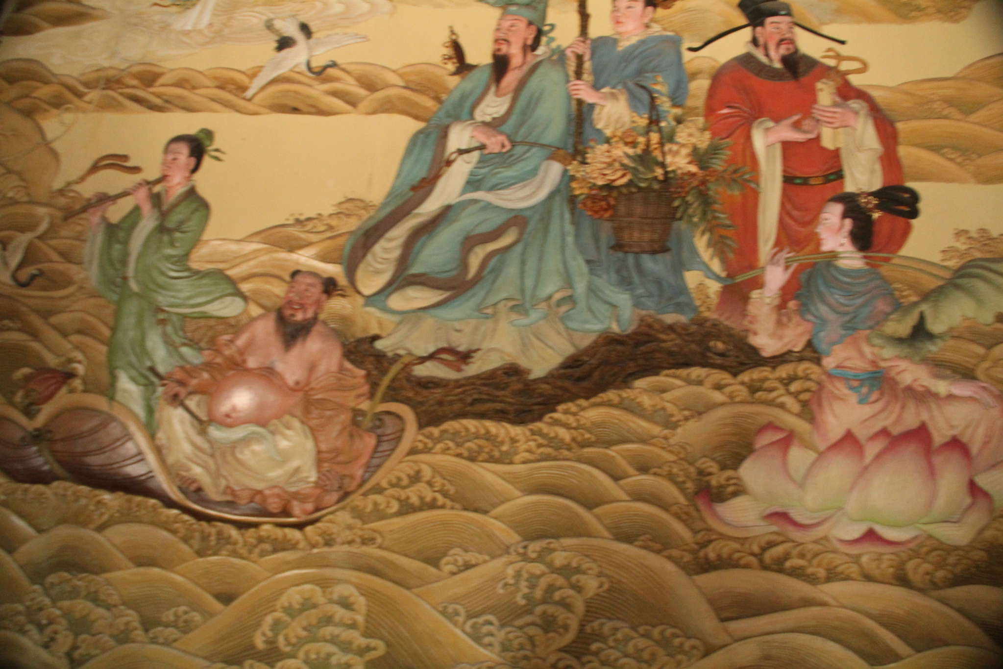 蓬莱阁八仙壁画图片